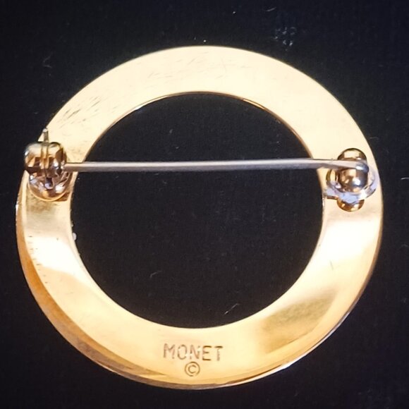 Monet Gold-Tone Brooch - Picture 2 of 4